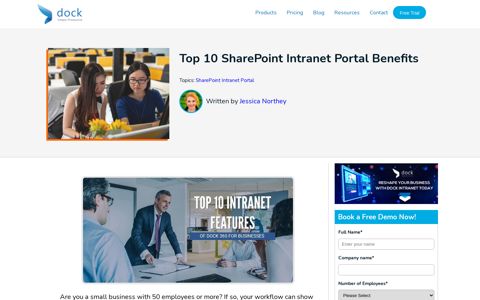 Top 10 SharePoint Intranet Portal Benefits - Dock 365 Blog