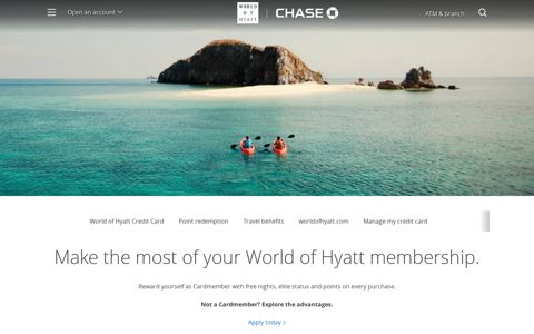 World of Hyatt & Hyatt Credit Card | Chase.com - Chase Bank