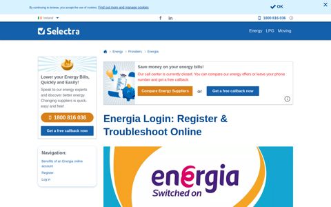 Energia Login: Register & Troubleshoot Online - Selectra