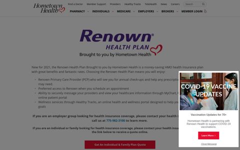 Renown Health Plan – Hometown Health - Hometown Health