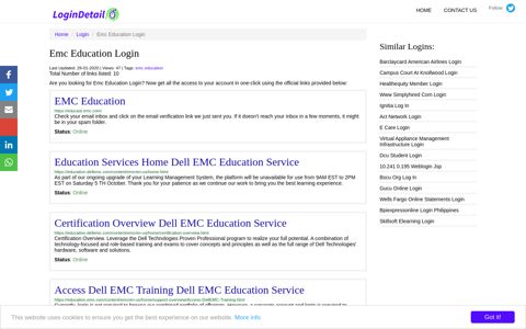 Emc Education Login EMC Education - https://educast.emc.com/