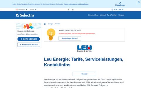 Leu Energie: Tarife, Serviceleistungen, Kontaktinfos - Selectra