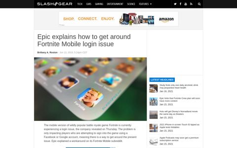 Epic explains how to get around Fortnite Mobile login issue ...
