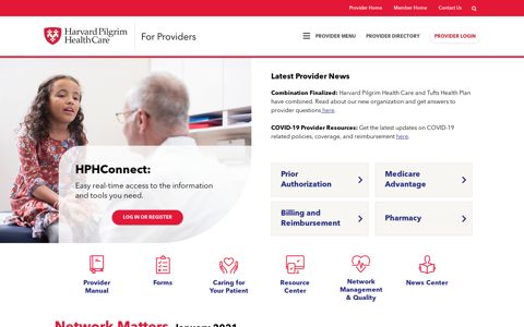 Homepage - Harvard Pilgrim Health Care - Provider