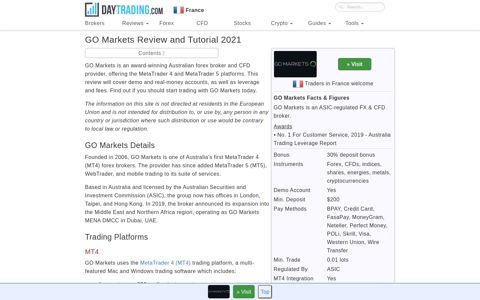 Full GO Markets Review - Australian Trading Broker 2020