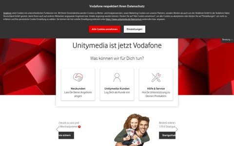 Internet, Telefon, TV und Mobilfunk | Unitymedia & Vodafone
