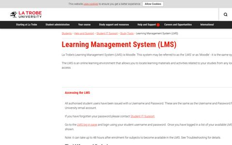 Learning Management System (LMS), Help and Support, La ...