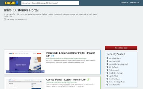 Inlife Customer Portal - Loginii.com