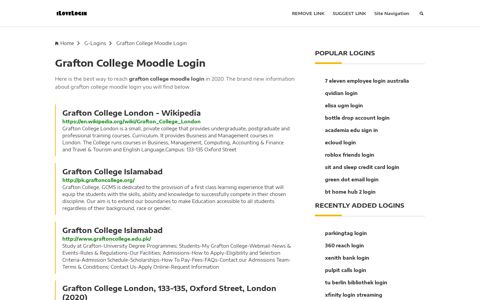 Grafton College Moodle Login ❤️ One Click Access - iLoveLogin