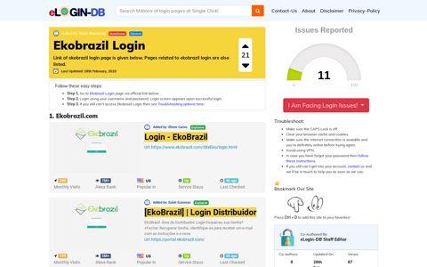 Ekobrazil Login - A database full of login pages from all over ...