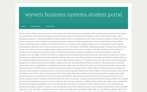 wyvern business systems student portal - Two River Times