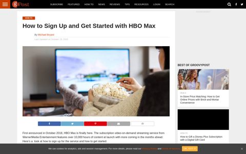 How to Sign Up and Get Started with HBO Max - groovyPost
