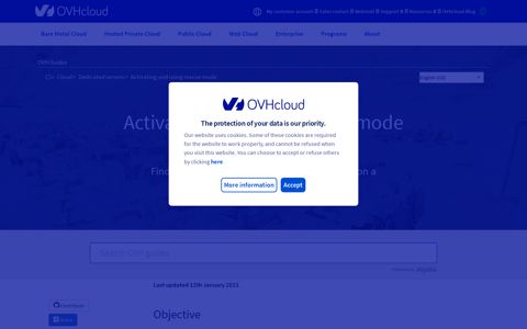 Activate and use rescue mode | OVH Guides