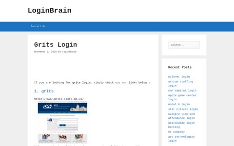 grits login - LoginBrain