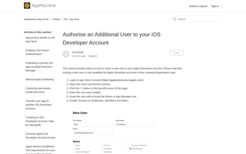Authorise an Additional User to your iOS Developer Account ...