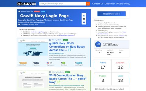Gowifi Navy Login Page - Logins-DB