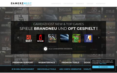 Gamerzhost.de - Das Gameserverportal | Euer Game Host
