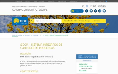 SICOP – Sistema Integrado de Controle de Processos ...
