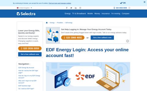 EDF Energy Login: Access your online account fast! - Selectra