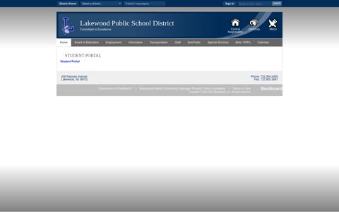 student portal - Lakewood Public School District