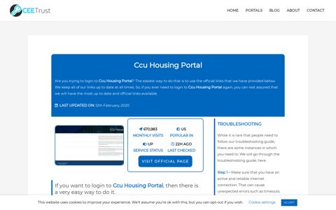 Ccu Housing Portal - Find Official Portal - CEE Trust