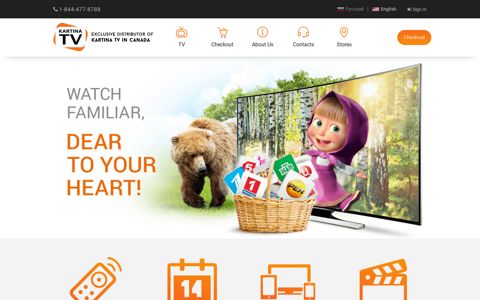 Best Russian TV service in Canada - KartinaTV