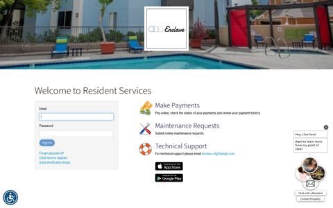 Login to Enclave Apartments Resident Services - RENTCafe