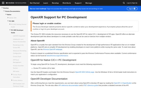 OpenXR Support for PC Development | Oculus Developers