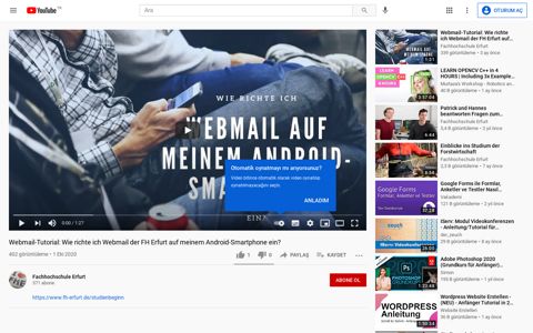 Webmail-Tutorial: Wie richte ich Webmail der FH Erfurt auf ...