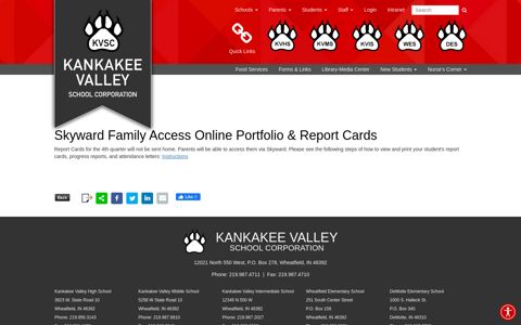 Skyward Family Access Online Portfolio & Report Cards ...