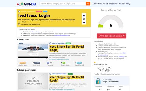 Iwd Iveco Login - A database full of login pages from all over ...