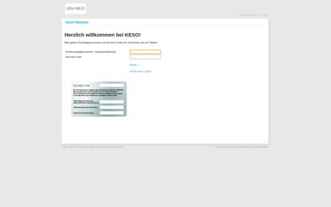 KESO - Registrierung