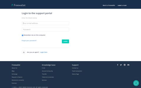 Sign into | Freewallet Customer Support