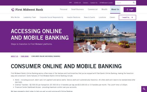 Online and Mobile Banking| First Midwest and Park Bank ...