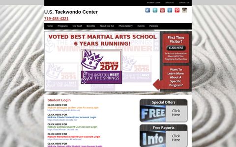 Student Login - U.S. Taekwondo Center