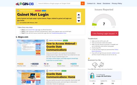Gsinet Net Login - A database full of login pages from all over ...