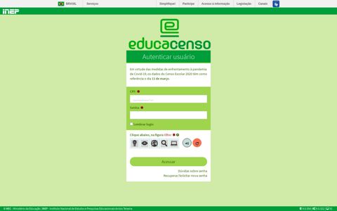 Instituto Nacional de Estudos e ... - Censo Escolar - INEP