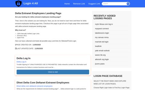delta extranet employees landing page - Official Login Page ...