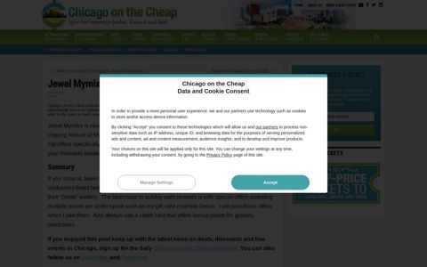 Jewel Mymixx is now Just for U - Chicago on the Cheap