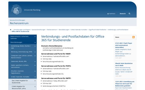 Office 365 für Studierende - Rechenzentrum - Uni Bamberg