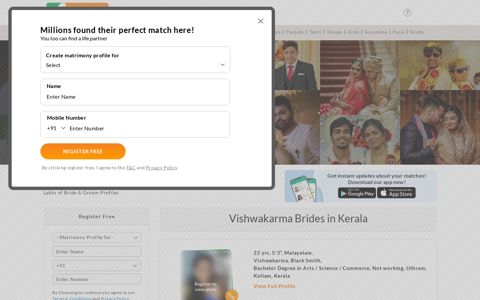 Vishwakarma Matrimony in Kerala - Find lakhs of Kerala ...