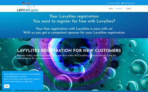 Lavylites registration with an experienced Lavylites sponsor