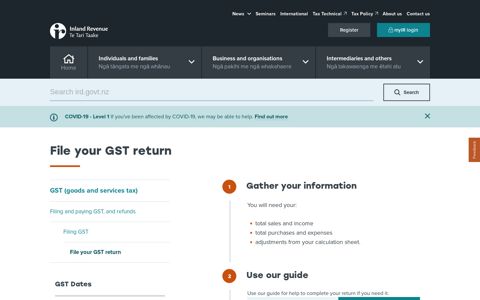 File your GST return - Ird