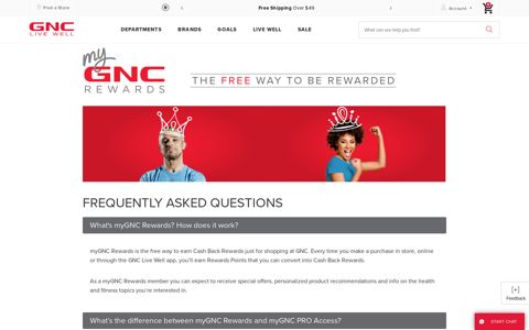 GNC Rewards Pro FAQ | GNC - GNC.com