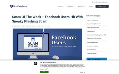 Facebook Users Hit With Sneaky Phishing Scam