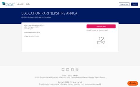 EDUCATION PARTNERSHIPS AFRICA - the Benevity Causes Portal