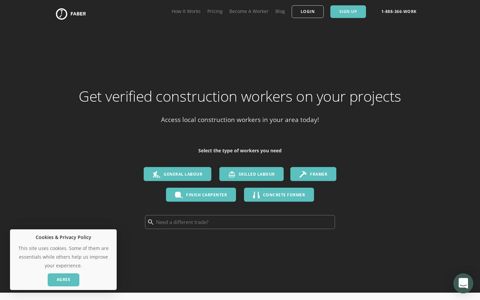 Faber Connect: Work in Construction or Find Workers Today