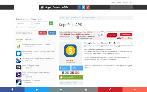 Kript Paid APK version 1.1 | apk.plus