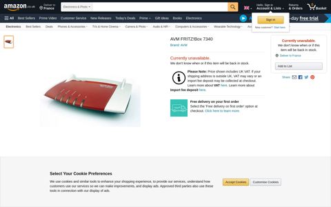 AVM FRITZ!Box 7340: Amazon.co.uk: Electronics