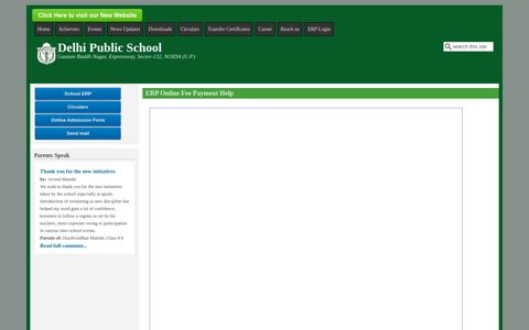 ERP Online Fee Payment Help | Delhi Public School